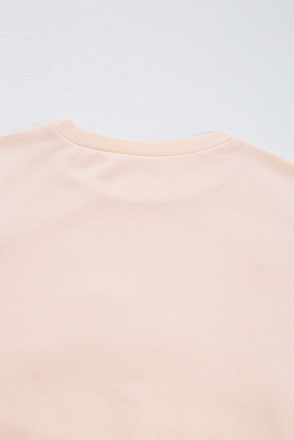 Light Pink Sweet Bow Lantern Sleeve Oversized Pullover Sweatshirt