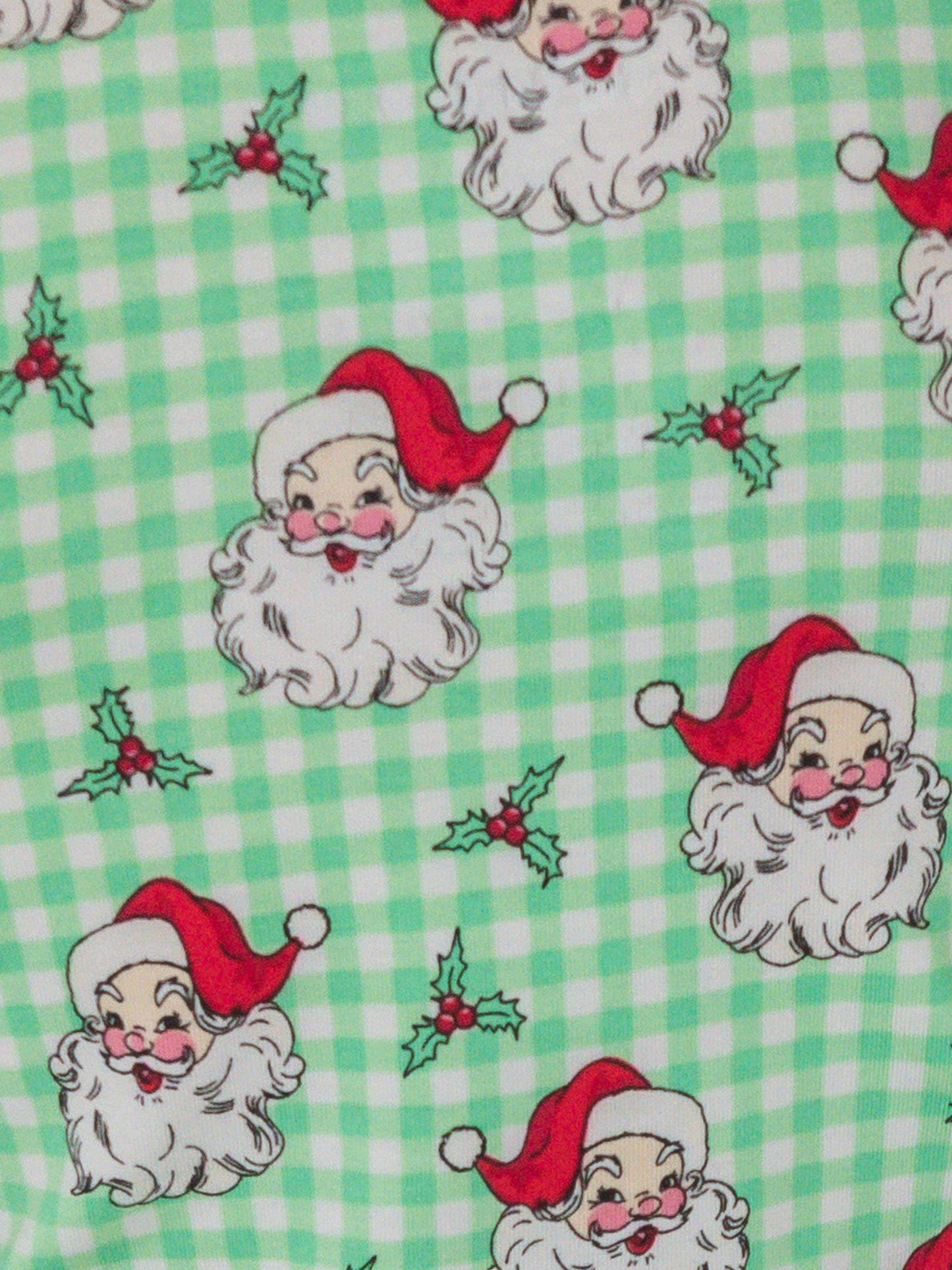 SoftSnooze™ Kids Bamboo Viscose Green Dear Santa Long Sleeve Pajama Set