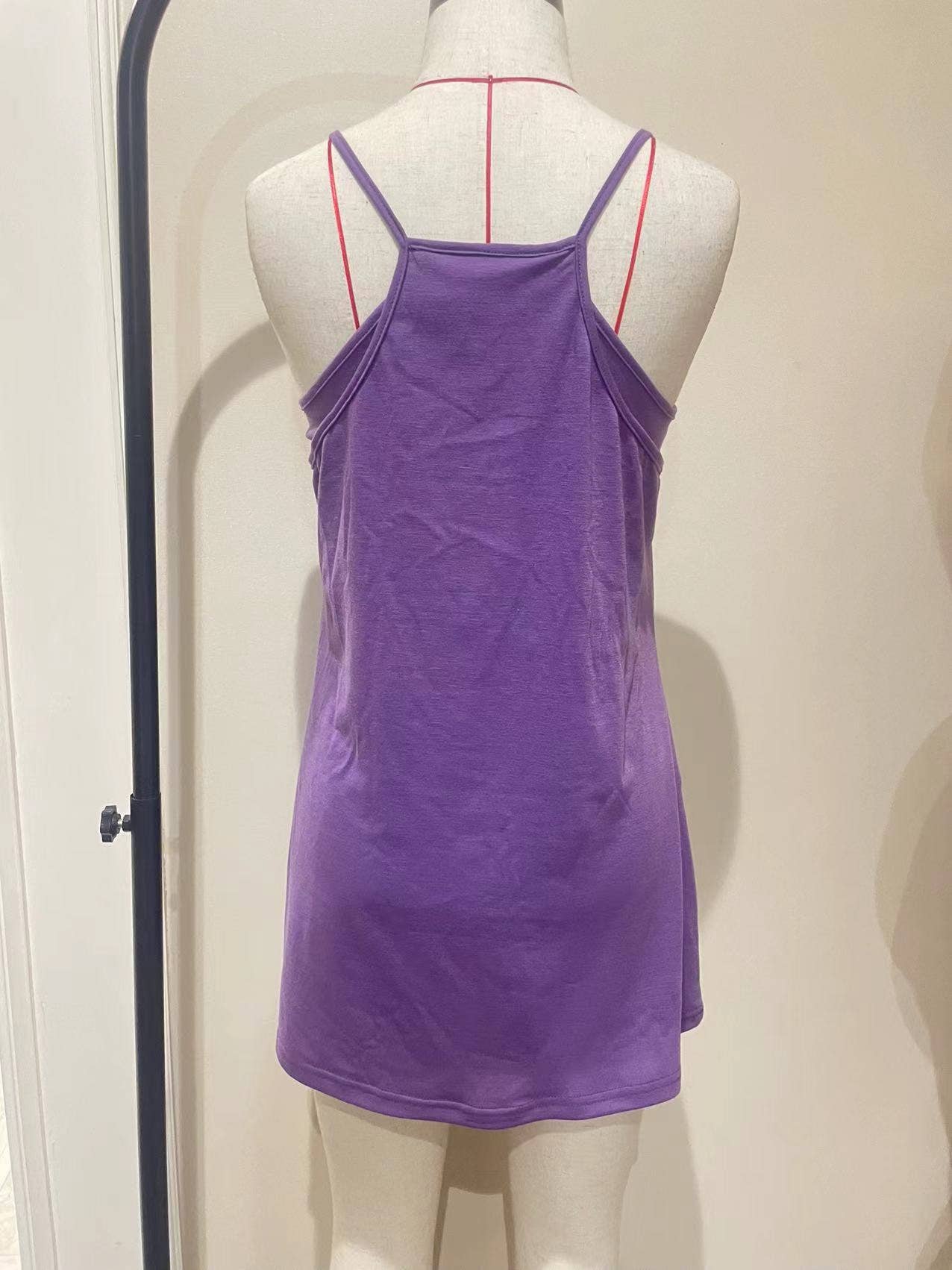 Sleeveless Tennis Mini Dress with Built in Romper Lining