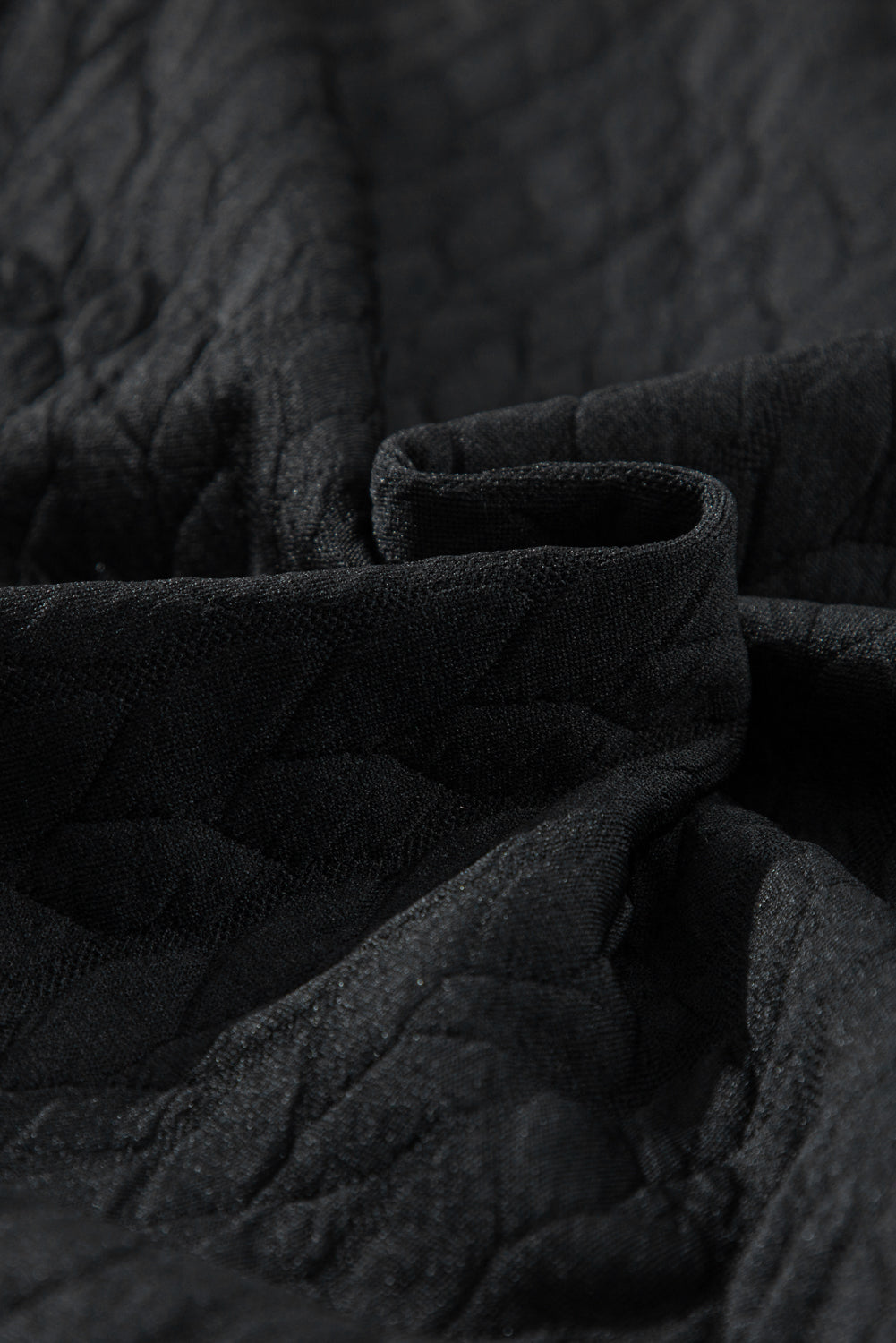 White XOXO Chenille Letter Patch Quilted Sweatshirt