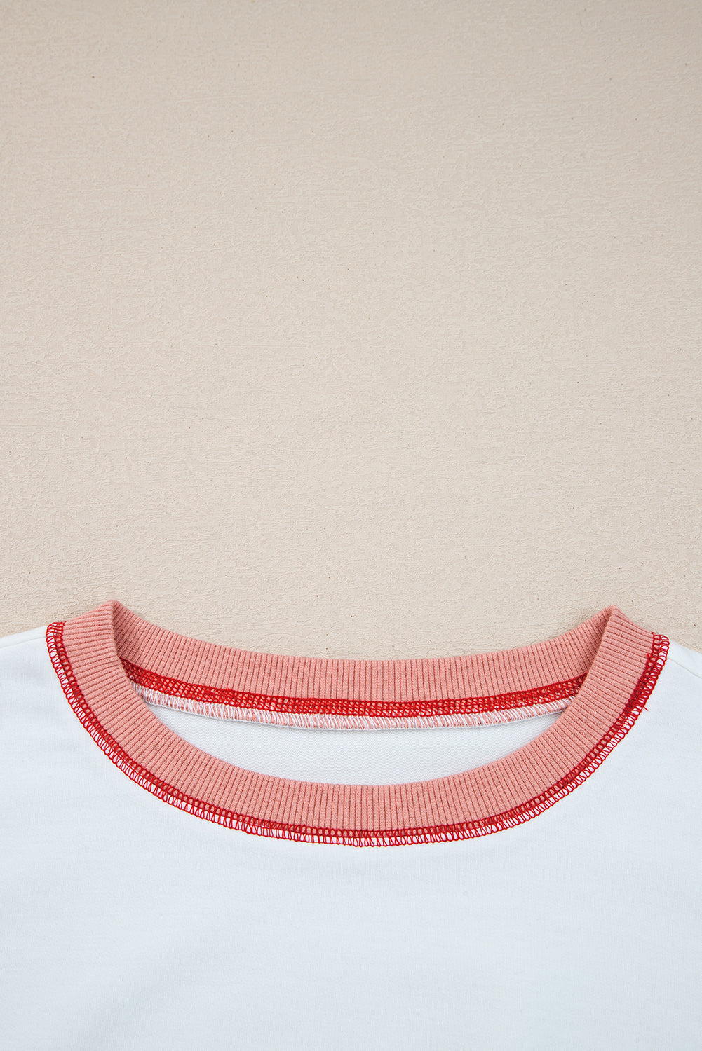 Brown Striped Colorblock Patchwork Oversized Sweatshirt