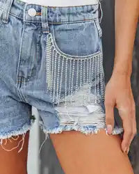Rhinestone Shorts